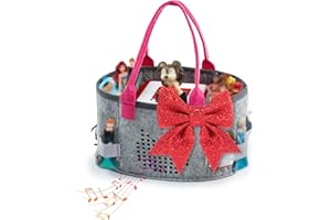 SFYBYHEART Upgraded Felt Carrying Case for Toniebox Starter Set, Tonies Figures, Tonies Characters, Tonie Case, Tonies Storage with 3 Compartments