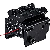 Pinty Red Laser Red Dot Sight Waterproof Military Grade Low Profile Compact with Rail Mount and Accessory