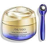 Shiseido Vital Perfection Uplifting and Firming Advanced Eye Cream - 15 mL - Improve Under-Eye Bags, Wrinkles & Dark Circles - Includes Exclusive Massage Roller Tool