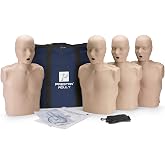 PRESTAN CPR Training Manikin, 4 Adult, Medium Tone | Refine compression technique with responsive rate guidance and realistic ventilation practice for classroom instruction.