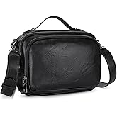 Crossbody Bags for Women, Vegan Leather Crossbody Handbag with Top Handle, Adjustable Strap Travel Purse with Built in Wallet
