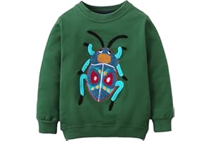 Bumeex Toddler Boy's Kids Crewneck Pullover Sweatshirts 2-7Year