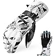 Hoihoo Ski Gloves - Waterproof Winter Snowboarding Gloves for Men & Women, Touchscreen Compatible, Warm Below -30F