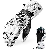 Hoihoo Ski Gloves - Waterproof Winter Snowboarding Gloves for Men & Women, Touchscreen Compatible, Warm Below -30F
