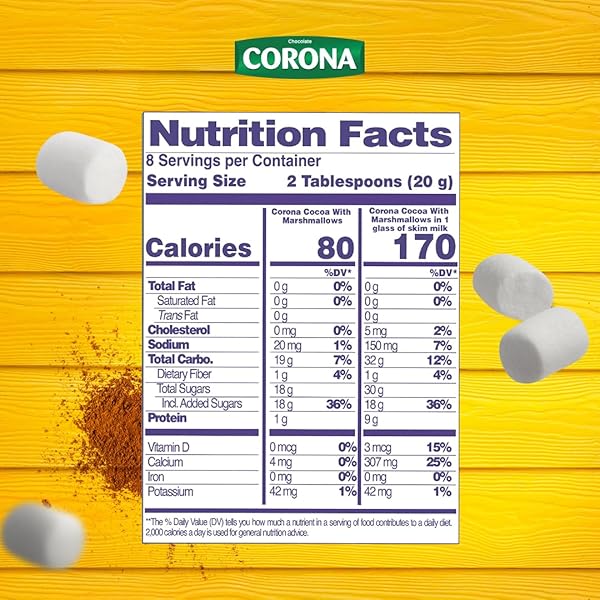 CORONA, SWEET COCOA WITH MARSHMALLOWS, INSTANT POWDER MIX, 5.64 OUNCES, PACK OF 1.