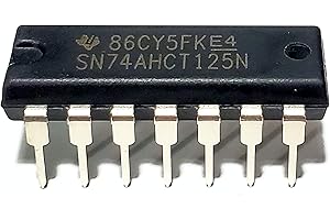 Juried Engineering SN74AHCT125N SN74AHCT125 74AHCT125 Quadruple Bus Buffer Gates with 3-State Outputs Breadboard-Friendly IC DIP-14 (Pack of 20)