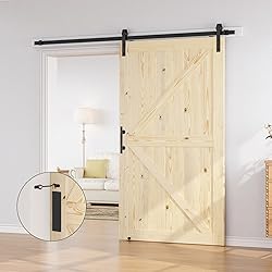 SMARTSTANDARD 48in x 84in Sliding Barn Door with