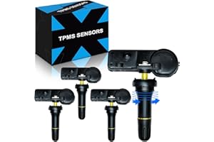 YZHIDIANF Pre-Programed TPMS Sensors for:-Dodge Journey Challenger Charger Grand Caravan, for:-Jeep Wrangler Grand Cherokee, for:-Ram 1500 2500, Tire Pressure Sensor 56029398AB 68241067AB 433MHz (4)