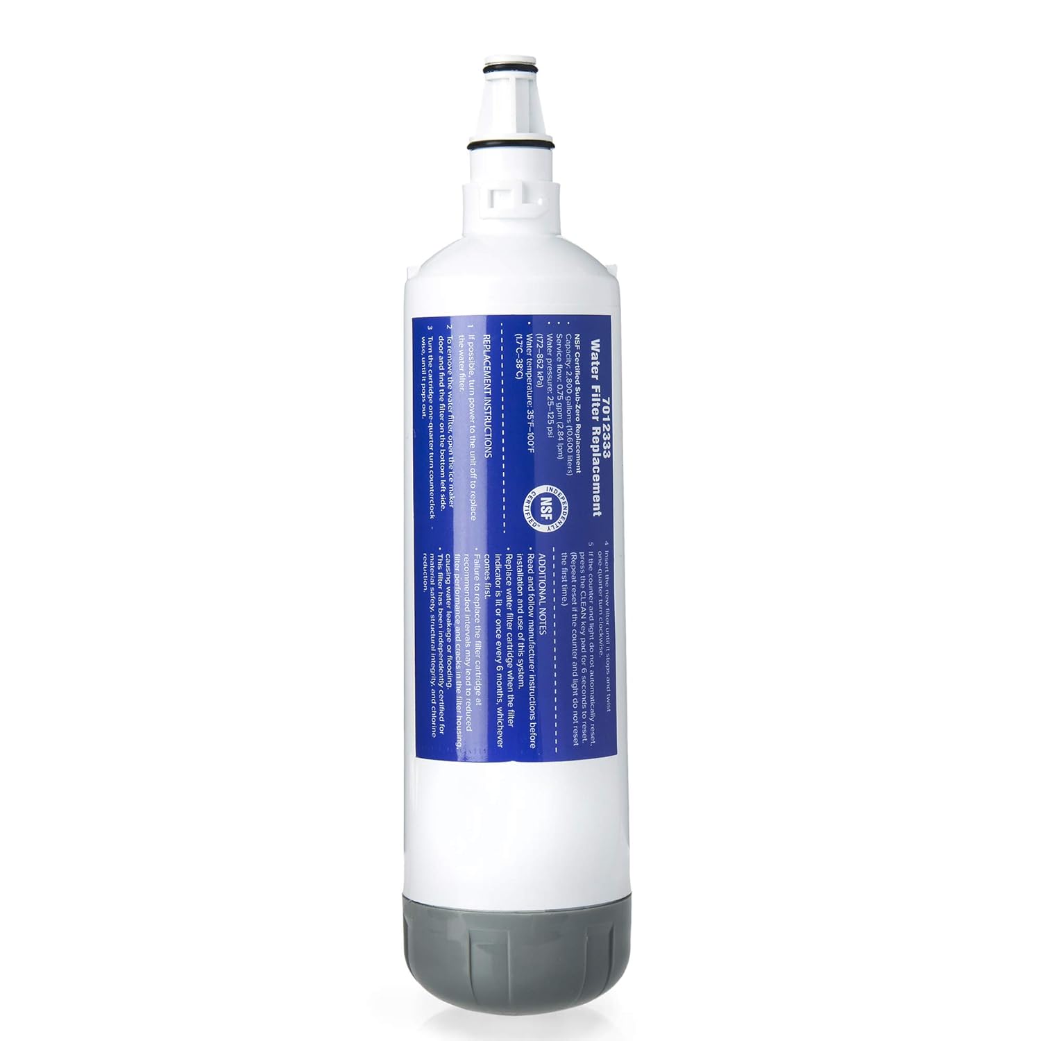 D&B Sub-Zero 7012333 Nevera Filtro de Agua, Certificado de NSF ...