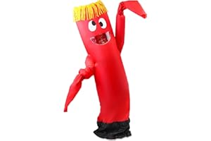 Spooktacular Creations Inflatable Costume Adult, Tube Man Blow up Outfit, Wacky Waving Arm Inflatable Suit for Themed Parties