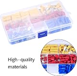 LJHOME Insulated Male and Female Spade Wire Terminal Kit 150 pcs Red Blue Yellow view 4