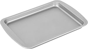G & S Metal Products Company HG56 OvenStuff Non-Stick Toaster Oven Cookie Pan, 8.5 inches by 6.5 inches, Gray,Small