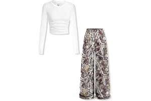 Voxikodex Girls Clothes 2 Piece Long Sleeve Shirt Tops Casual Pants Fall Winter Outfits for Teen Tween Girls 7-14 Years