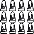 WILLBOND 12 Pieces Enlarged Mouth Clip Sling Clasp Olecranon Hook for Keychain Snap Hooks Outdoor Bag
