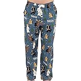 Lazy One Funny Moose Pajama Pants for Men, Men's Separate Bottoms, Lounge Pants