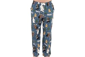 Lazy One Funny Moose Pajama Pants for Men, Men's Separate Bottoms, Lounge Pants