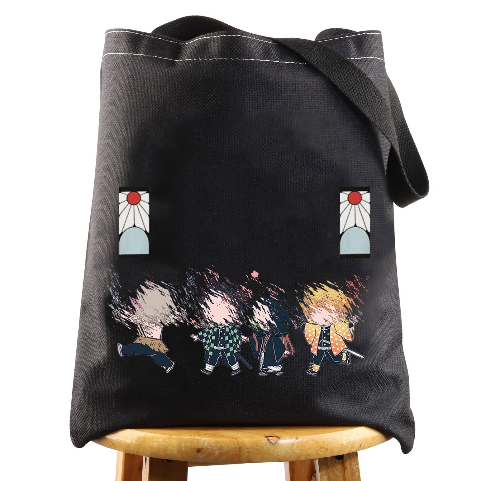 LEVLO Anime Cosmetic Bag Tanjirou Anime Cosplay Gift Tanjiro Cartoon Make up Zipper Pouch Bag For Family Friend, Tanjiro BT