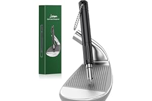 Jiskan Pro Golf Club Grooves Sharpener Cleaner Tool for Wedges&Irons, Essential Golf Accessories Golf Gifts for Men Cool Golf Gear Unique Golf Bag Accessories Golf Gadget