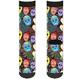 Buckle-Down Unisex-Adult's Socks Painted Sugar