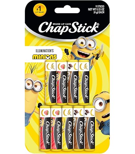 Amazon.com : ChapStick Lip Balm, Minions Banana Variety Pack (6
