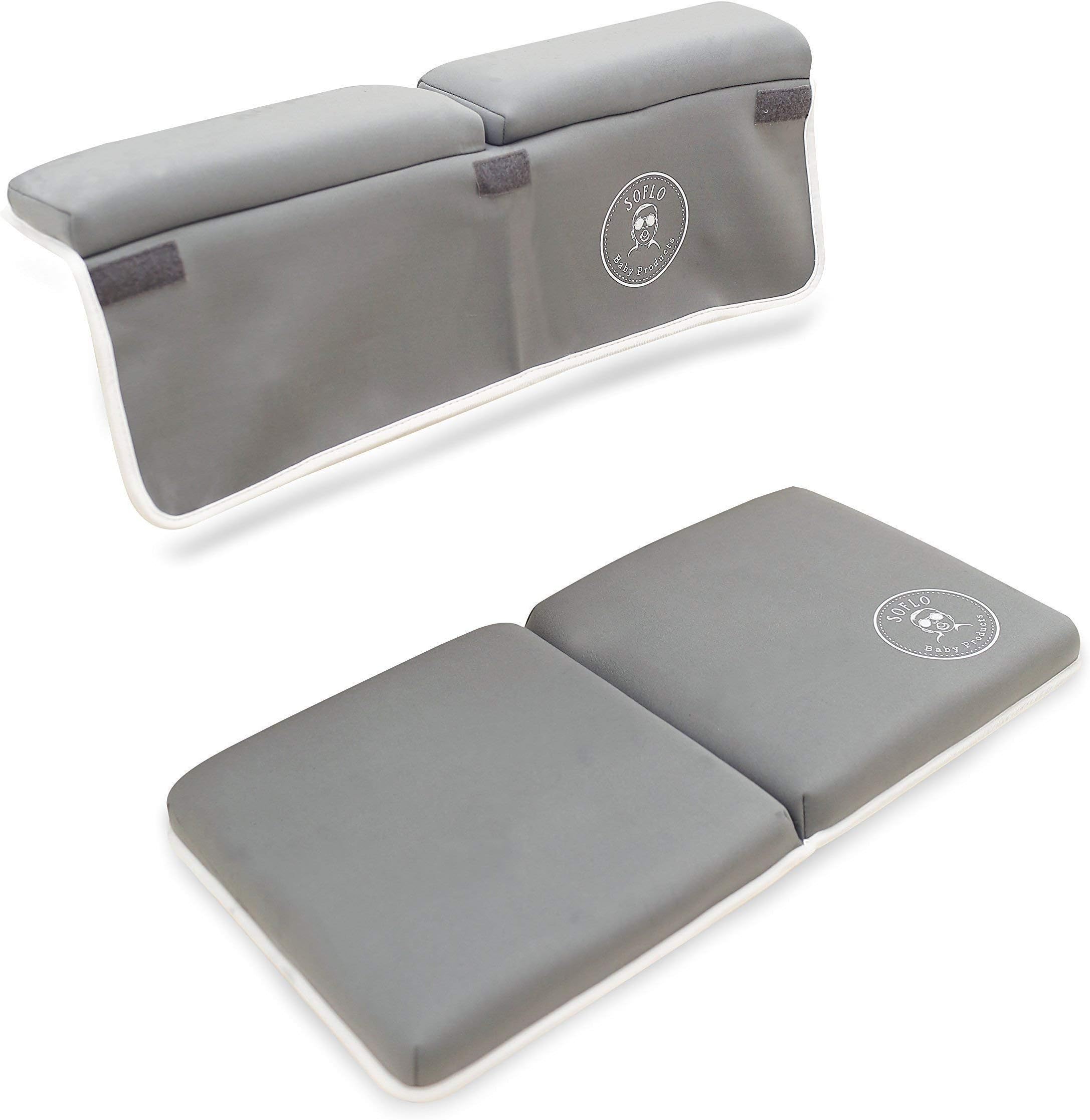 Bath Kneeler with Elbow Rest Pad | Baby Bath Set | Non Slip Padded Knee Mat & Arm Support for Bathing Kids in Bathtub | SoFlo Baby Products