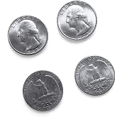 Canailles 2-Pack Double-Sided Quarters, 1 Double-Sided Heads Coin and 1 Double-Sided Tails Coin, Cool Novelty Quarter for Magic Tricks or Pranks