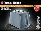 Russell Hobbs Textures 2 Slice Toaster Extra Wide Slots Grey view 7