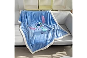 COSUSKET Kids Throw Blanket, 3D Cartoon Embroidery Sherpa Blanket Boys Girls Gifts