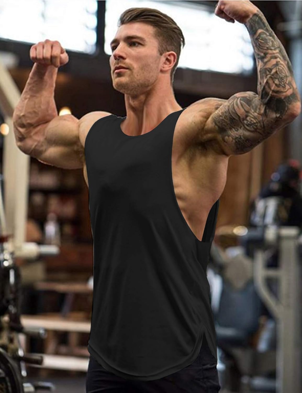 COOFANDY Mens Workout Tank Tops 3 Pack Sleeveless Shirts Gym Bodybuilding Muscle Tee Shirts: Clothing