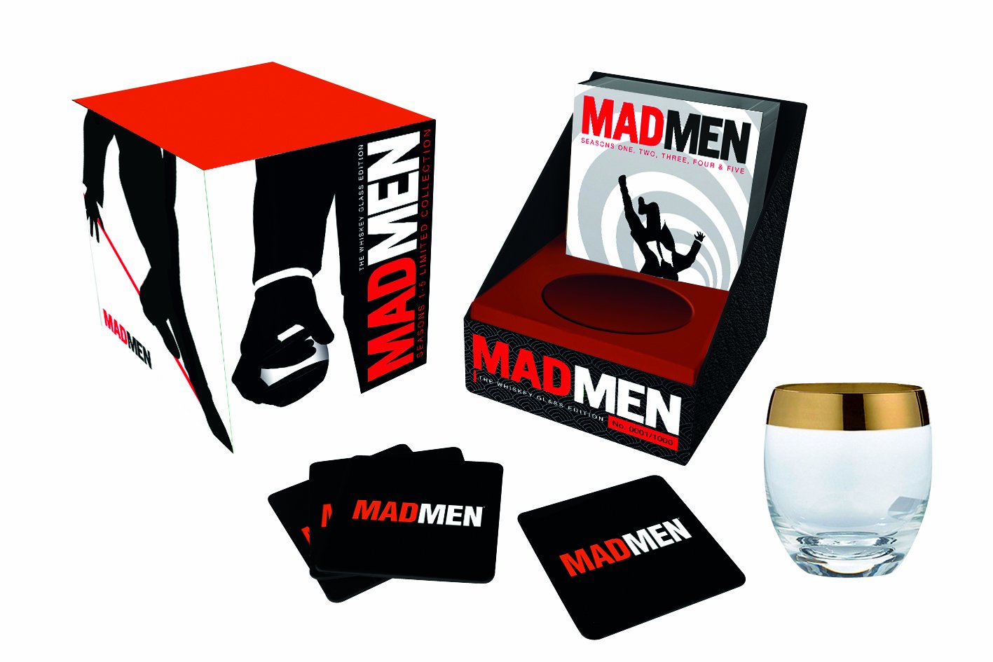 Mad Men Season 1 5 Dvd The Whiskey Glass Edition Blu Ray Import Anglais Amazon De Dvd Blu Ray