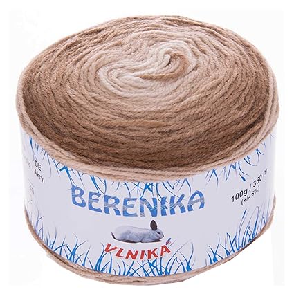 maDDma ® 100g Farbverlaufsgarn BERENIKA Bobbel Strick-Wolle Strickgarn Farbwahl, Farbe:109 Chocolate Dreams