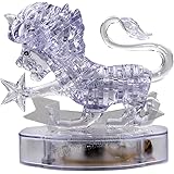 67 Thermolove 3D Decoration Model Toy Crystal Puzzle Game Toy Twelve constellations-Leo With Colorful Light