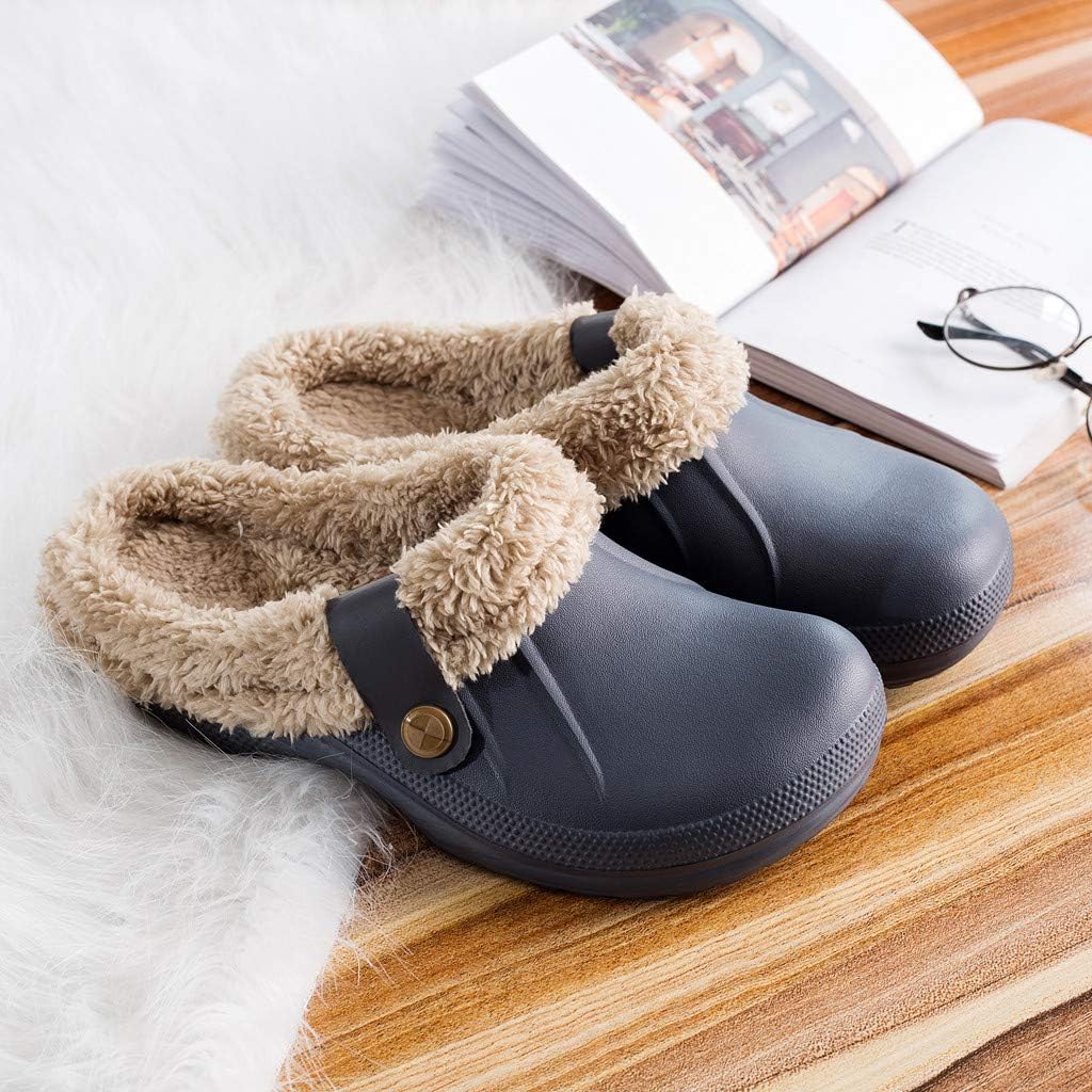 fur lined clogs women's