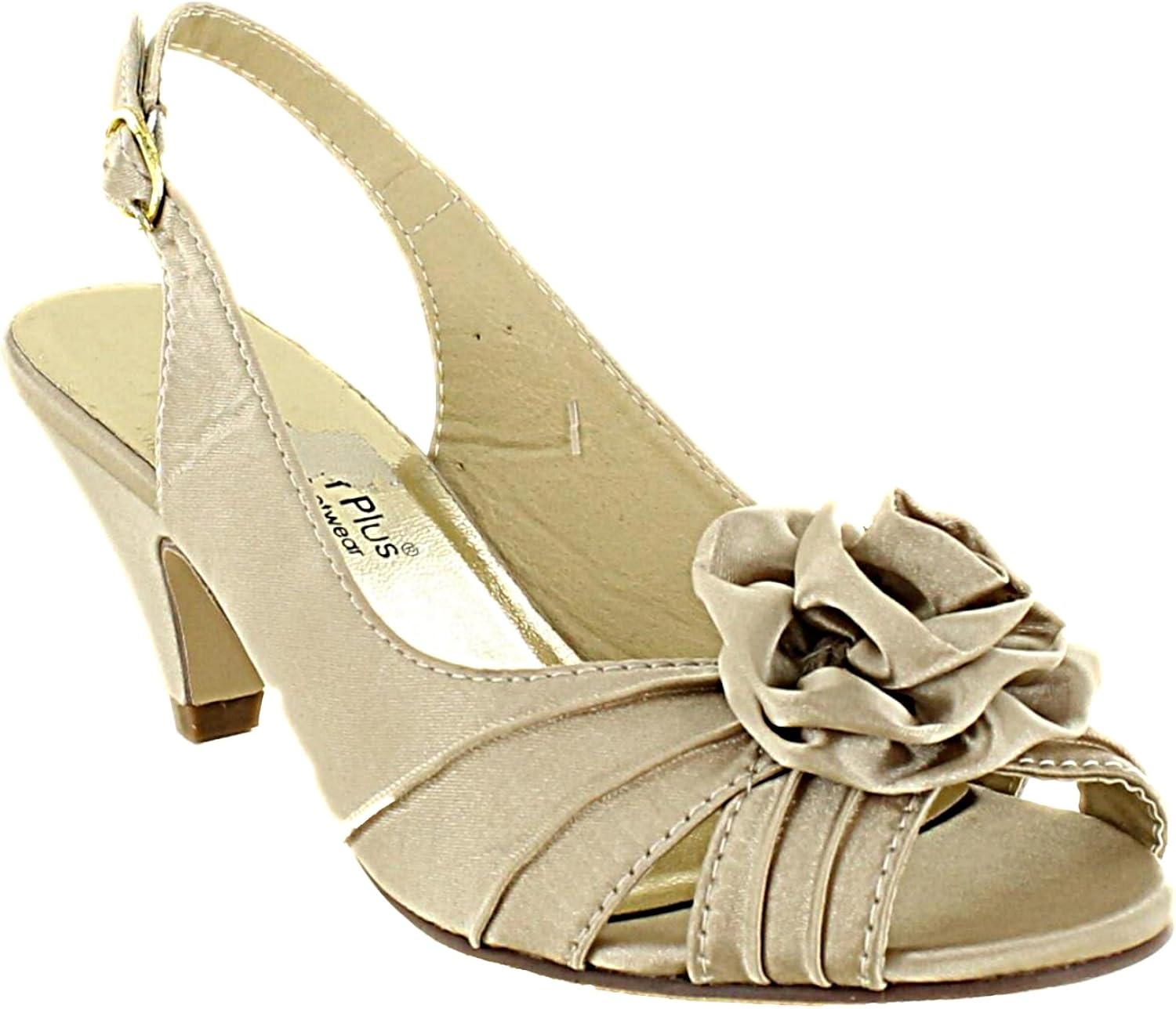 ladies wide fit evening sandals