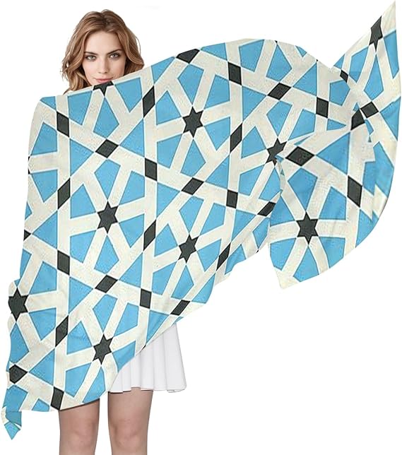 Amazon ストール 大判スカーフ レディース 幾何学模様 お洒落 薄手 柔らかい ロング シヨール Uvカット 冷房対策 春 夏 秋 冬 結婚式 お中元 彼女 贈り物 ギフト 母の日 誕生日 プレゼント 海辺 旅行 通勤 180cmx90cm スカーフ 通販