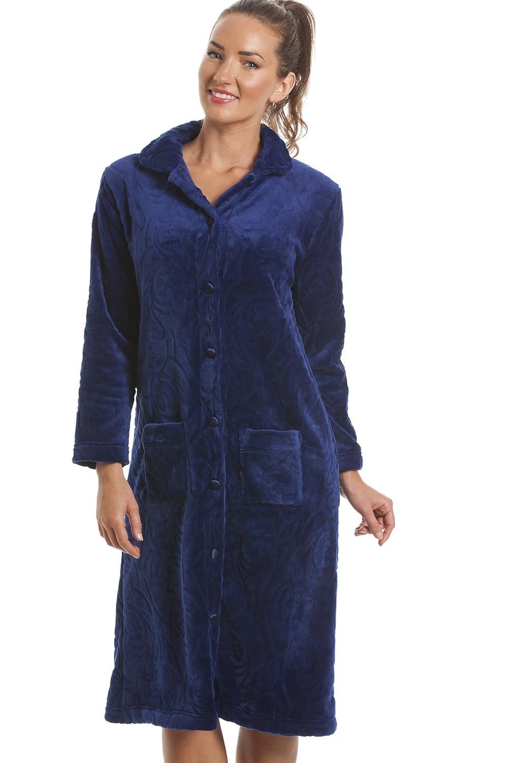 robe de chambre fille a boutons