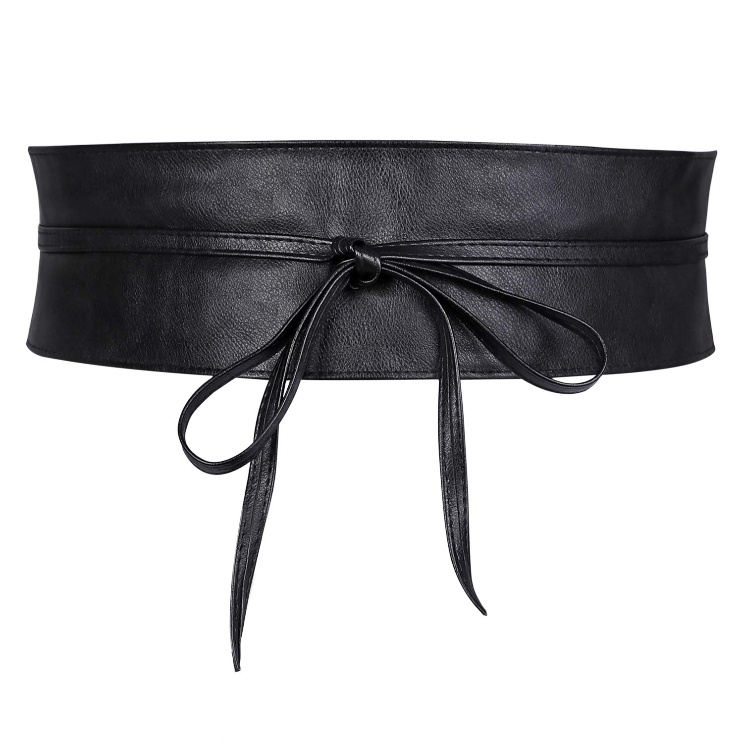 Buy WERFORU Women Obi Belt PU Leather Self Tie Wrap Wide Waistband Boho