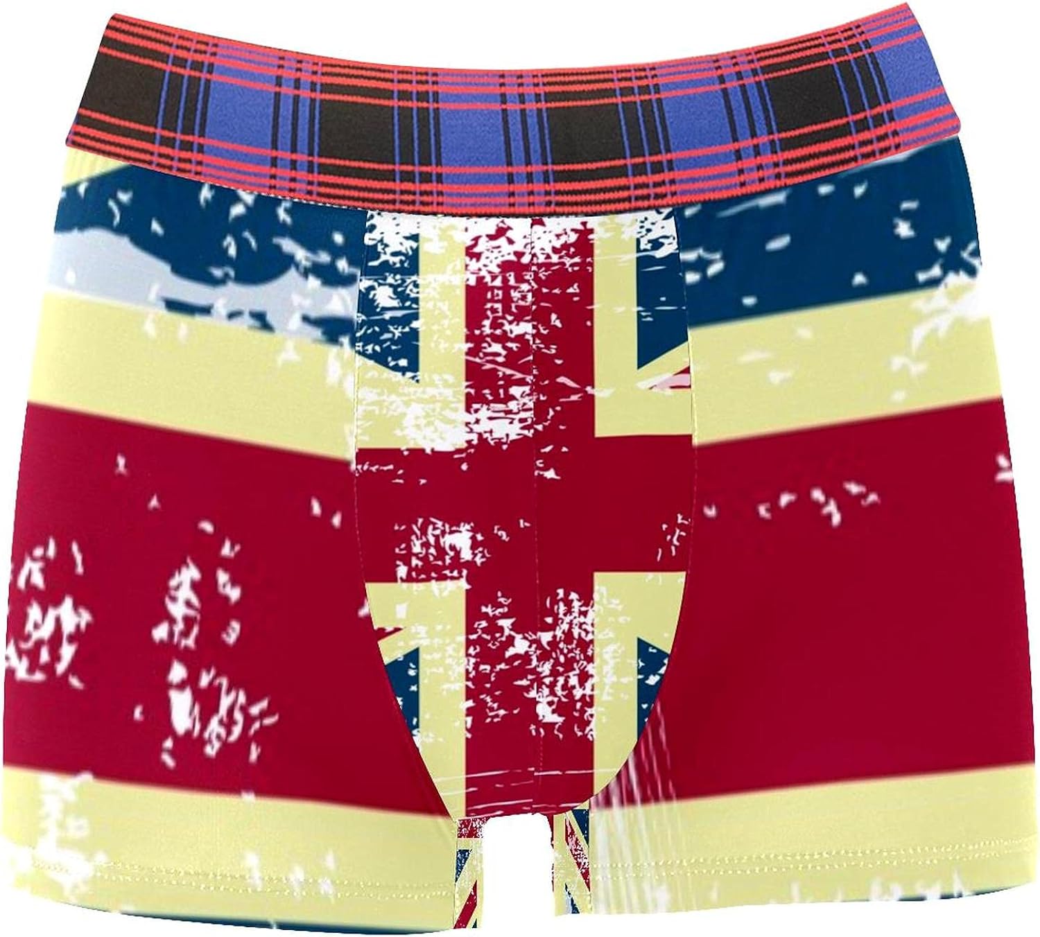Lorvies Boxer Briefs UK British Flag Men Underwear Short Leg Polyester