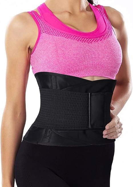 Amazon Co Jp ウエストトリマートレーナーコルセットですexercise Fitness Abベルト男性用女性用 カラー ブラック 服 ファッション小物