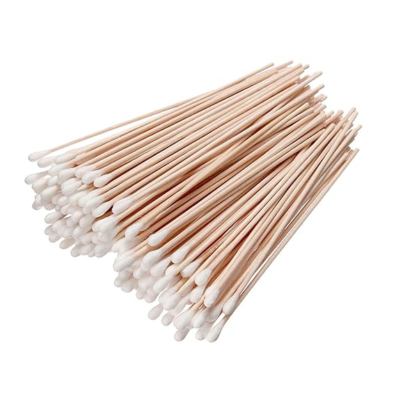 100pcs Blanc Coton Tige A Long Manche En Bois De Coton Pour Le Maquillage Conseil Swab Arts Et Artisanat Polissage Bijoux Nettoyage Toilette De Bebe Lingettes Et Accessoires Mkyra Org