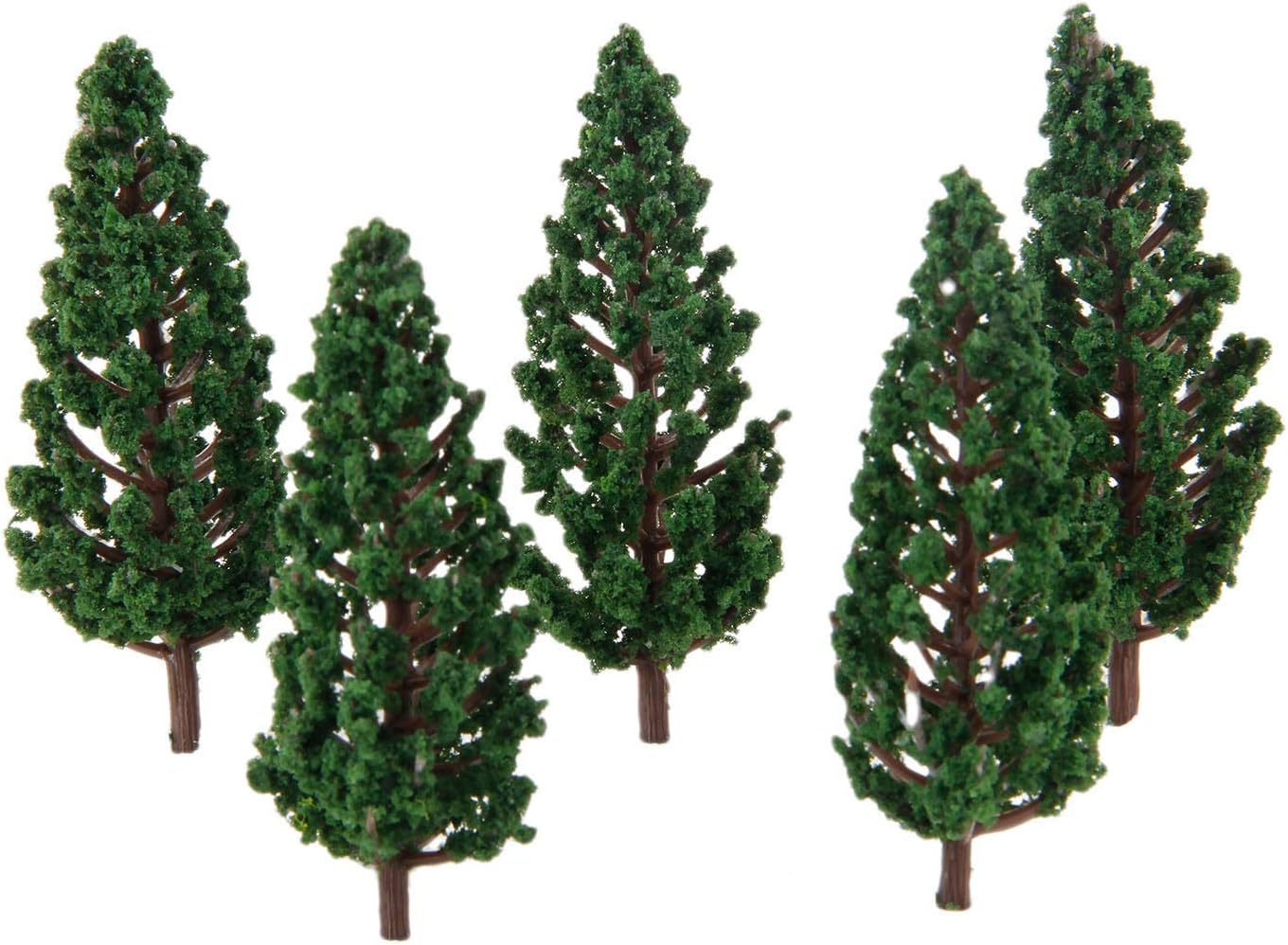 thumbnail image 2 of 50 Pcs Miniature Plastic Trees For Model Train Railroad Wargame Scenery Diorama 2 of 4