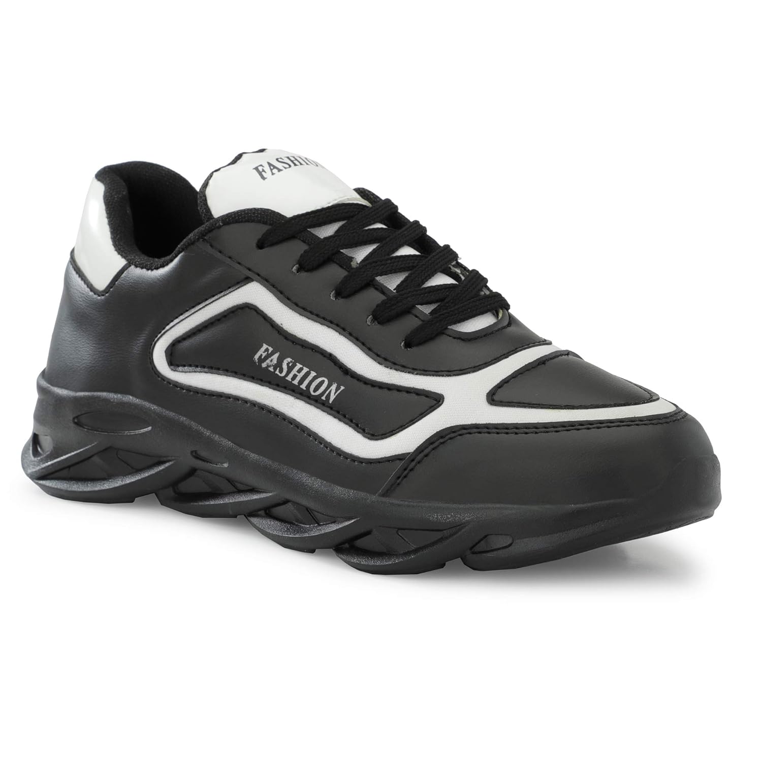 Buy K K Men's Synthetic Leather Lace up Sports Running & Gym Shoes at