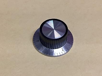 Amazon アルミニウムハットノブ ナンバータイプ 37mm エフェクターノブ 楽器