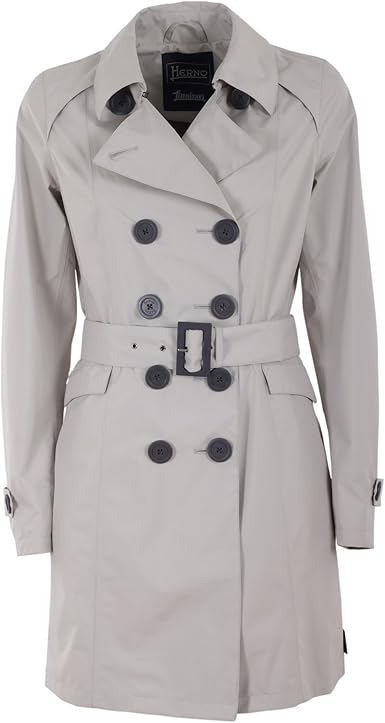 trench gris mujer