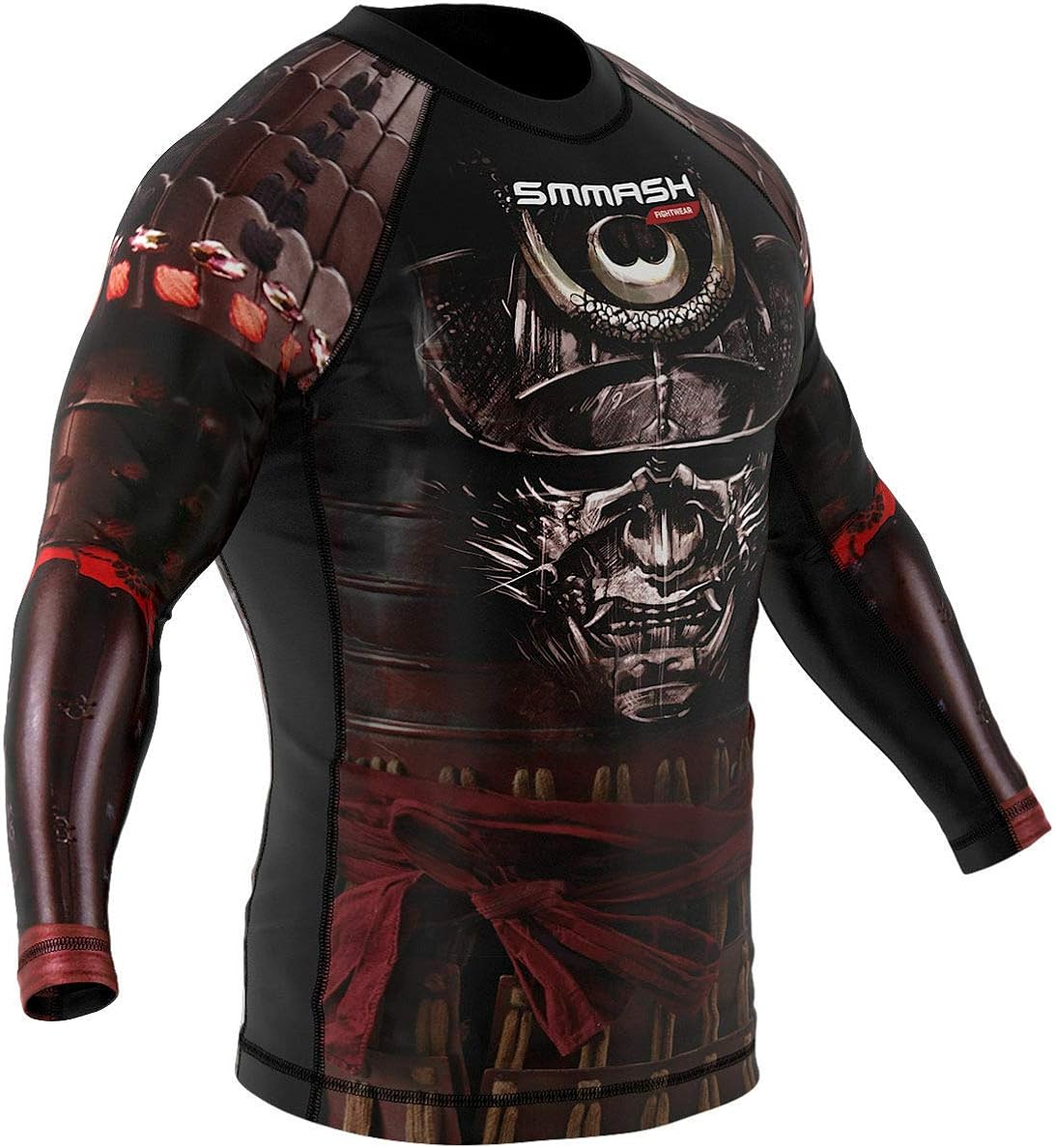 SMMASH Rashguard Longsleeve for Martial Arts Professional Sportswear, Slim Fit Compression Tops for Men Breathable and Light - Image 3