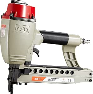 Amazon.com: meite n851 F grapadora de la tapicería 7/16-inch Corona pulgada  a 2 pulgadas Longitud continuo Disparos neumática Heavy Wire construcción  grapadora de grapas de calibre 16 : Herramientas y Mejoras del Hogar