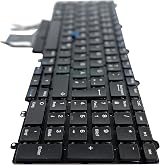 TellusRem Backlit German Keyboard for Dell Latitude E5550 E5570 5580 5590 view 6