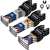 TOPOARC 10PCS Oscillating Saw Blades Japanese Teeth Fit Dewalt Milwaukee | MultiTool Blades with Arc Tech, 2X Faster for Wood/Plastic/Soft Metal, Home &amp; Workshop