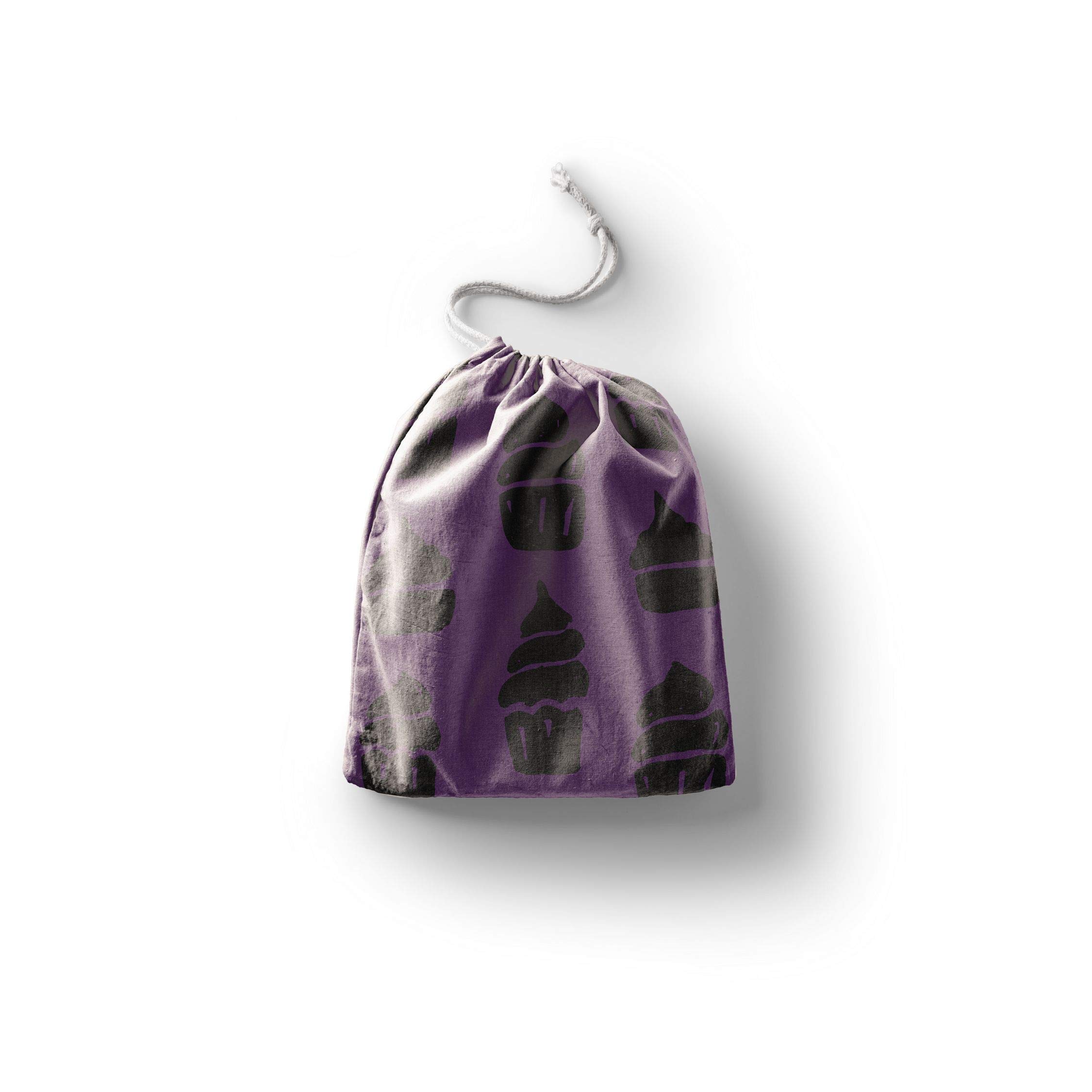 Bonamaison Printed Cotton Produce Bag with Drawstring, Reusable Grocery Bag, Biodegradable Eco-Friendly Bags, Travel Pouch, Sachet Bags, Shopping Bag, Eco Friendly, Foldable, Size: 30x40 Cm