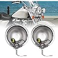 SKTYANTS 4.5 inch Housing Bracket Mount Ring bucket For Fog Passing Light Lamp Motorcycle Touring Electra(Chrome)